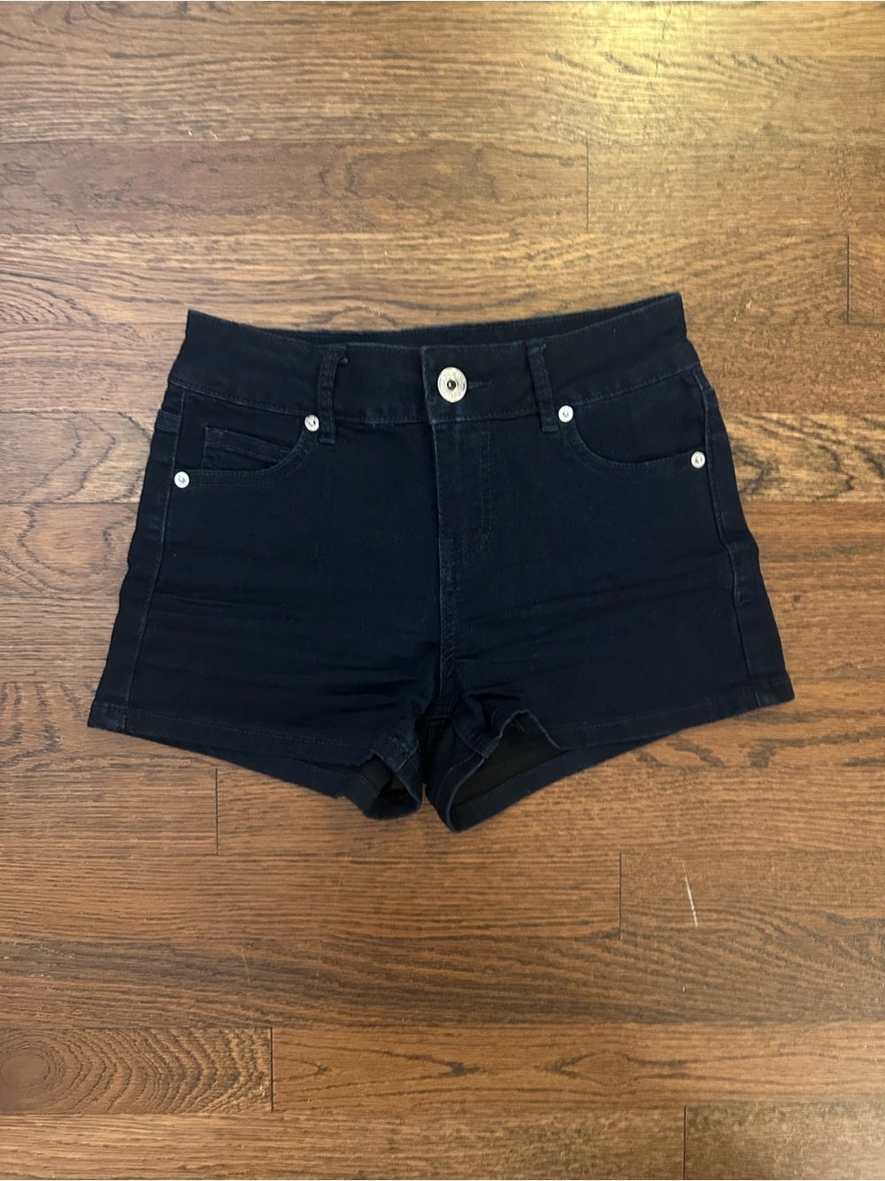 Guess Dark Blue High Waist Denim Shorts